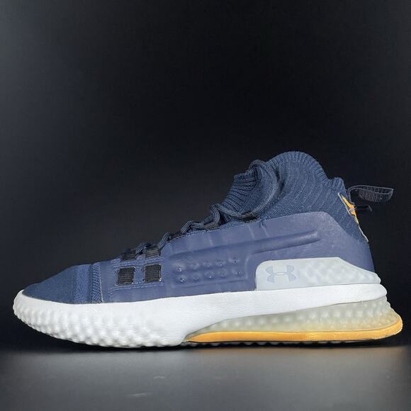 Under Armour Project Rock 1 Men’s 9.5 Blue Running Shoes Athletic Gym Sneakers - Picture 1 of 9